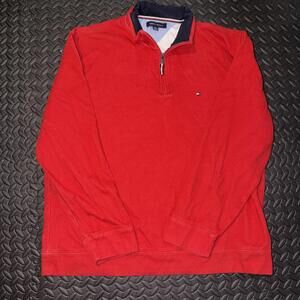 Tommy Hilfiger | Men's Cotton Quarter Zip Pullover Sweater